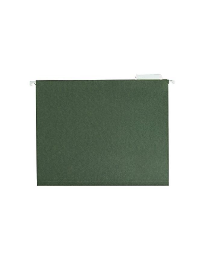Smead 50-Piece Hanging File Folder With Tab Green - Image 1