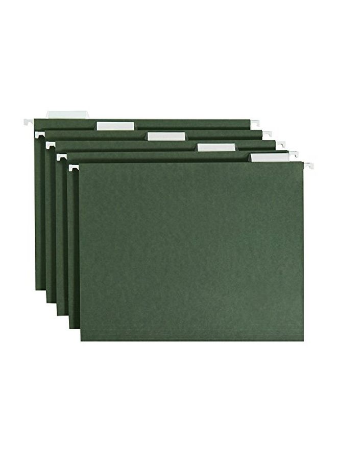 Smead 50-Piece Hanging File Folder With Tab Green - Image 2