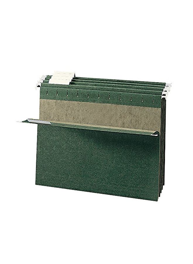 Smead 50-Piece Hanging File Folder With Tab Green - Image 3