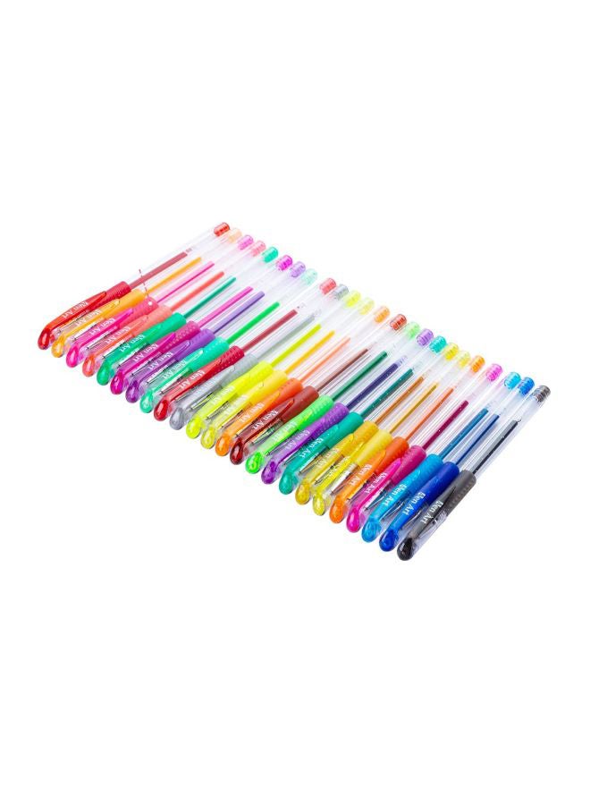 آين أرت 24 قطعة من أقلام جل لامعة أحمر/ أصفر/أخضر - Image 1