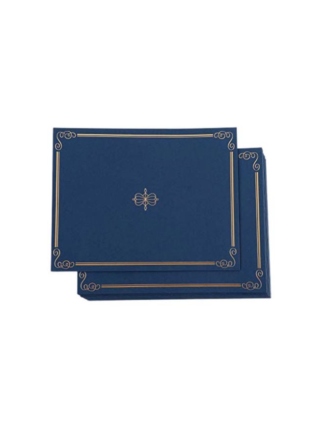 Blue Panda 24-Piece Certificate Holder Navy Blue/Gold - Image 1
