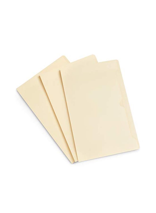 Blue Summit Supplies 50-Piece Reinforced Straight Cut Tab File Folders Light Yellow  - Image 3