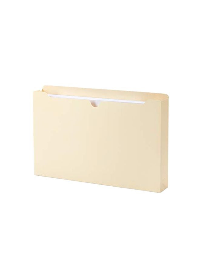Blue Summit Supplies 50-Piece Reinforced Straight Cut Tab File Folders Light Yellow  - Image 1