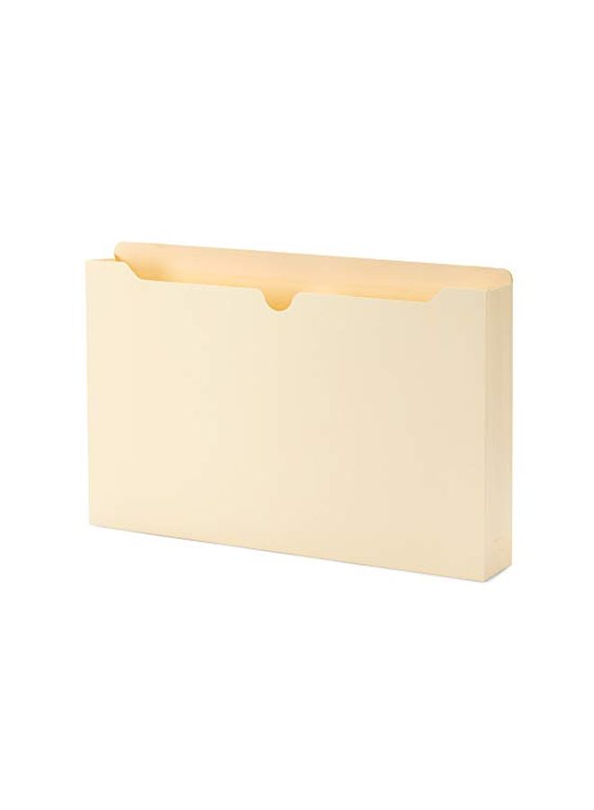 Blue Summit Supplies 50-Piece Reinforced Straight Cut Tab File Folders Light Yellow  - Image 2