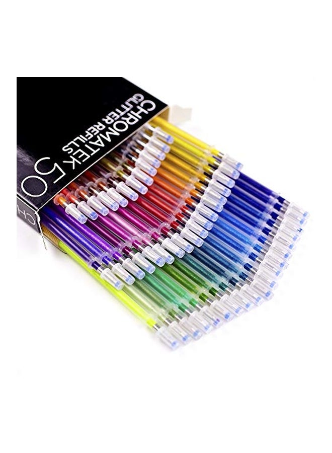 100-Piece Glitter Pen And Refill Set Multicolour - v1552375330/N21870584A_3