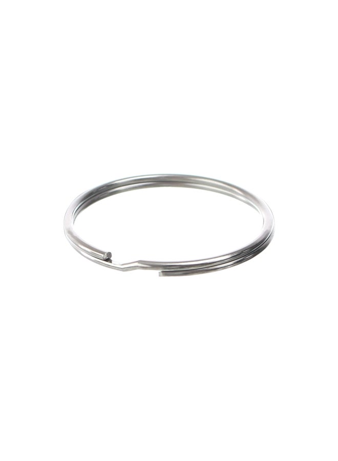 CleverDelights - 25 Piece Split Keyring Silver - Image 1