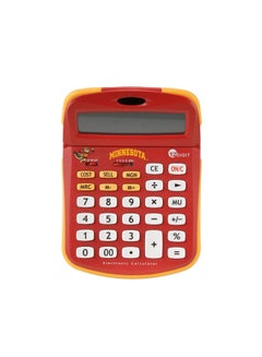 Minnesota Solar-Powered Calculator Red/Yellow/White