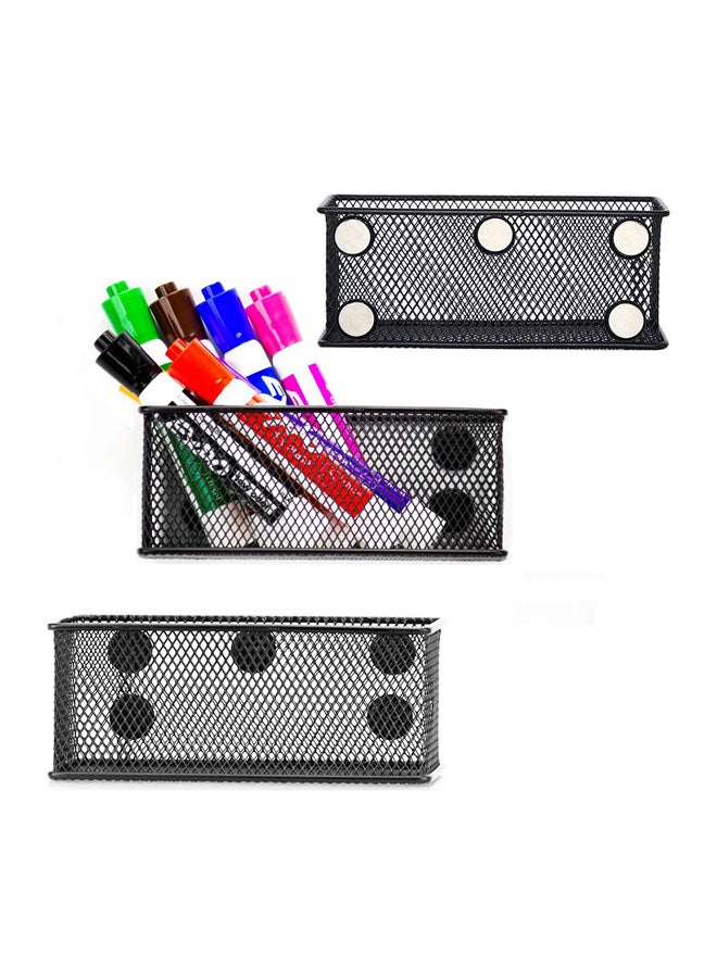 EASEPRES 3-Piece Magnetic Pencil Holder Set Black - Image 2