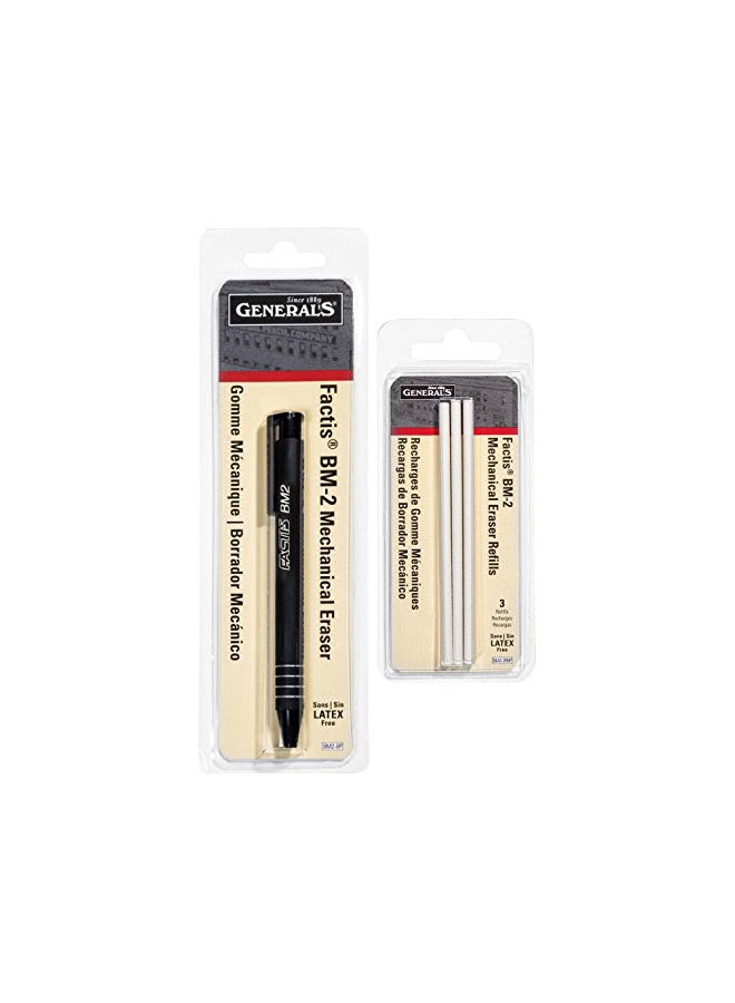 General Pencil BM-2 Mechanical Eraser Black - Image 2
