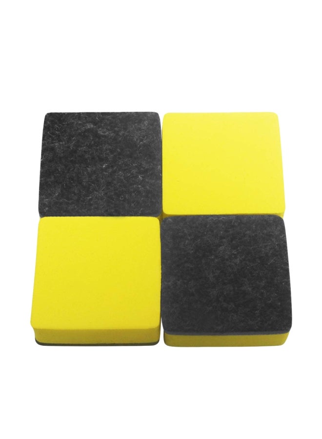 هكيشون طقم ممحاة جافة مغناطيسية لسبورة بيضاء مكون من 40 قطعة أصفر/أسود - Image 1