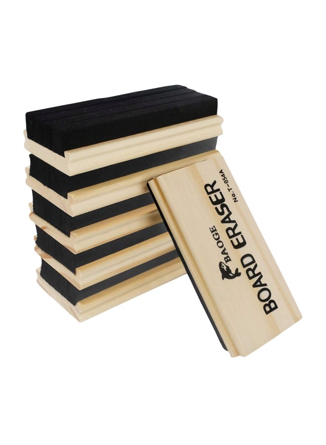 Heqishun 6-Piece Dustless Blackboard Eraser Set White/Black  - Image 1