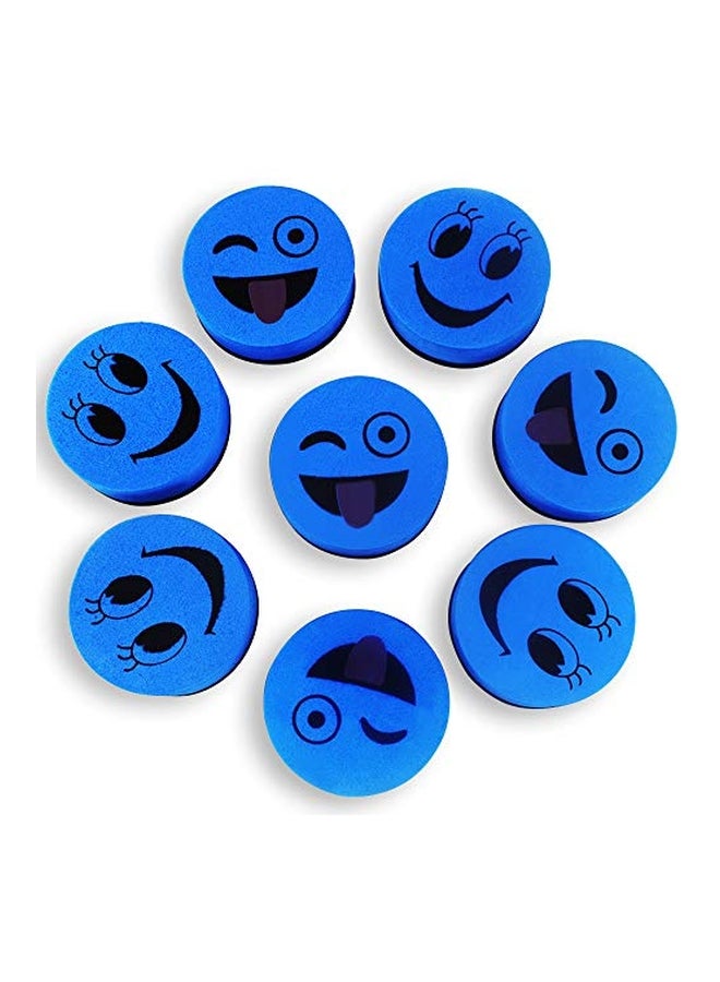 هكيشون طقم مماحي مسح جاف مغناطيسية للسبورة البيضاء مكون من 40 قطعة أسود/أزرق - Image 3