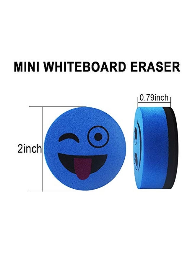 هكيشون طقم مماحي مسح جاف مغناطيسية للسبورة البيضاء مكون من 40 قطعة أسود/أزرق - Image 2