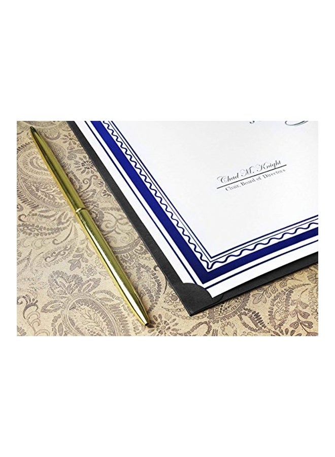 Ifusion Document Cover For Letter-Sized Award Certificates Black - Image 2