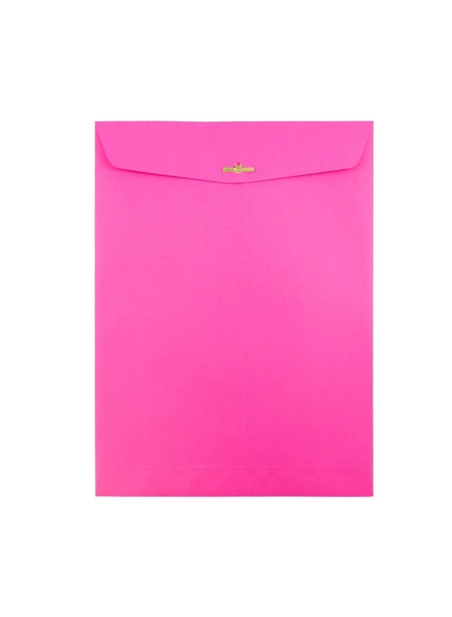 JAM Paper Colored Envelopes With Clasp Closure Pink - Image 1
