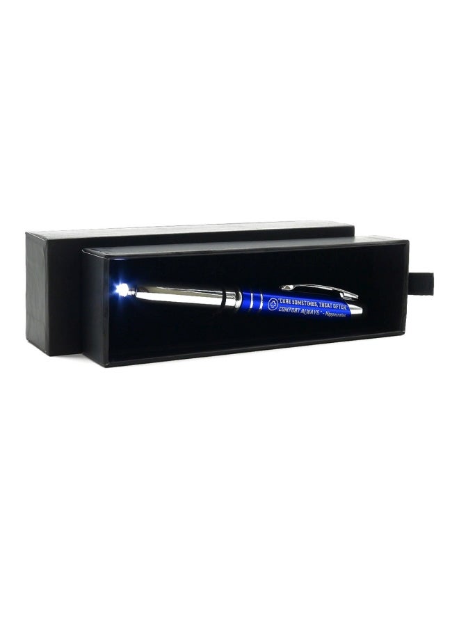 Inkstone Inspirational Quote Printed Pen Blue/Silver - Image 4