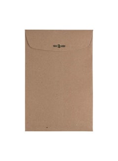 JAM Paper 50-Piece Recycled Mini Envelope Set Brown  - Image 1