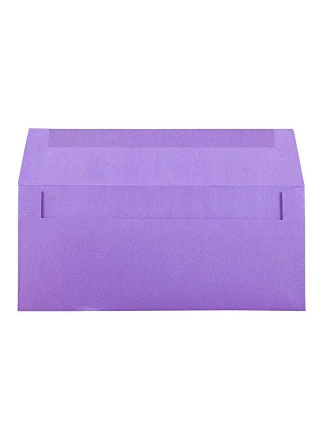 JAM Paper 50-Piece Business Colored Envelope Violet - Image 2