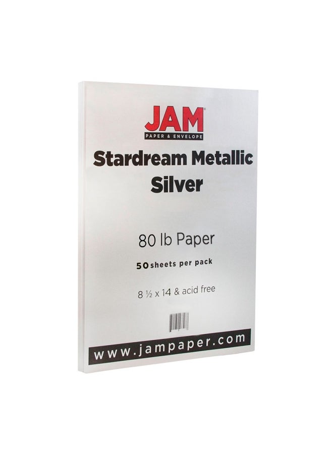 JAM Paper - 50-Piece Stardream Metallic Envelope Silver Stardream - Image 1