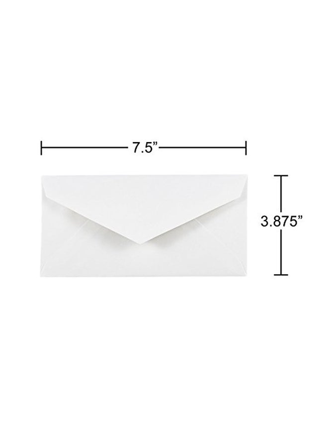 JAM Paper 50-Piece Monarch Commercial Envelope Set White  - Image 3