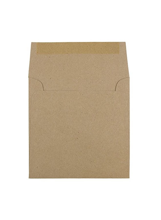 جام بايبر مغلف لبطاقة الدعوة فاخر ومربع الشكل بني - Image 2