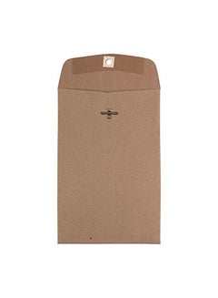 JAM Paper 50-Piece Recycled Mini Envelope Set Brown  - Image 2