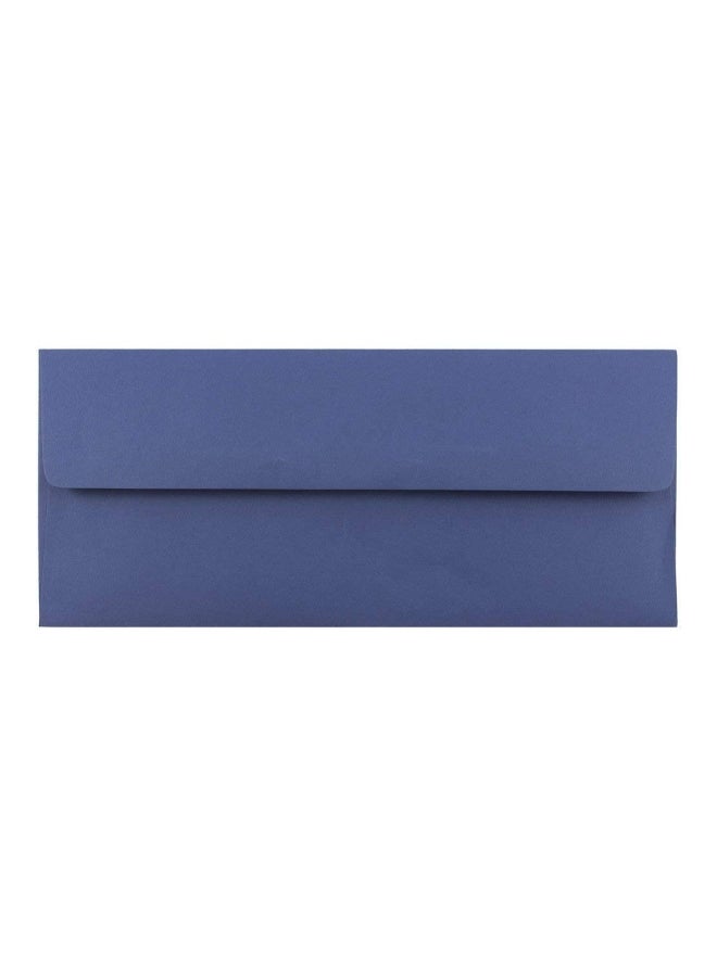 JAM Paper 50-Piece Business Envelope Set Presidential Blue - Image 1