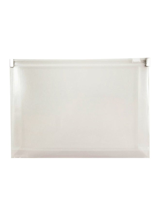 JAM Paper 12-Piece Plastic Envelope Set Clear - Image 1