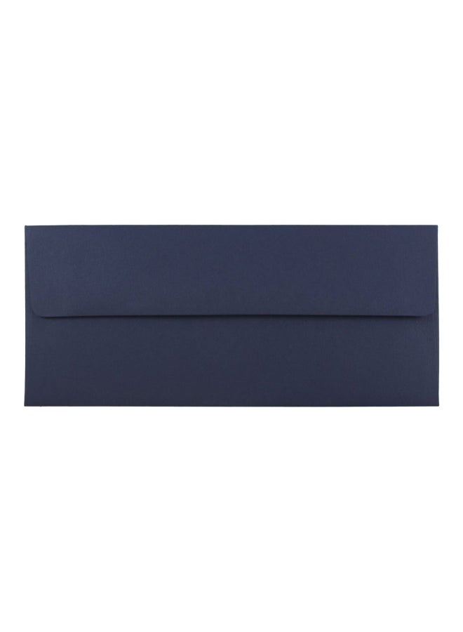 JAM Paper 50-Piece Premium Business Envelope Set Navy Blue  - Image 1