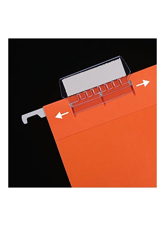 جوفيتيك لسان تعليق الحافظات وقسم الإدراج من 120 قطعة شفاف - Image 3