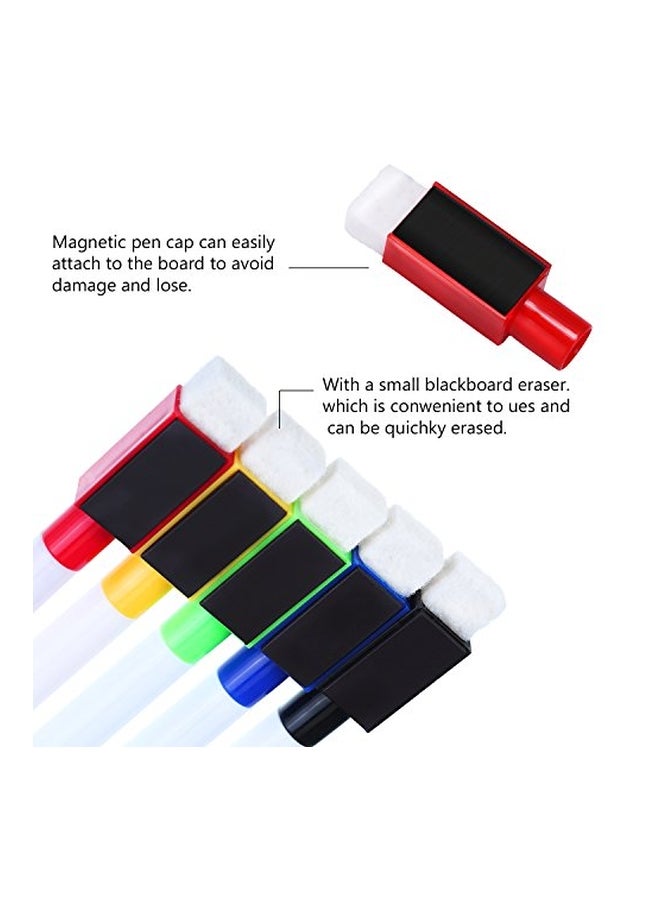 Jovitec 28-Pieces Magnetic Dry Erase Whiteboard Marker Pen Set Black/White/Yellow - Image 2