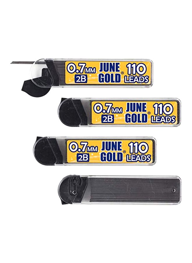 440-Piece 0.7 mm 2B Lead Refills Black