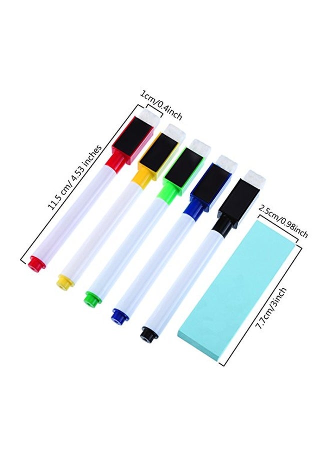 Jovitec 28-Pieces Magnetic Dry Erase Whiteboard Marker Pen Set Black/White/Yellow - Image 3