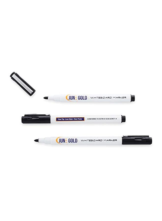 June Gold - 36-Piece Dry Erase Whiteboard Marker Set White/Black - Image 1