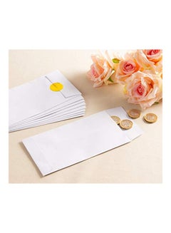 Juvale 100-Piece Coin Envelopes Set White  - Image 3