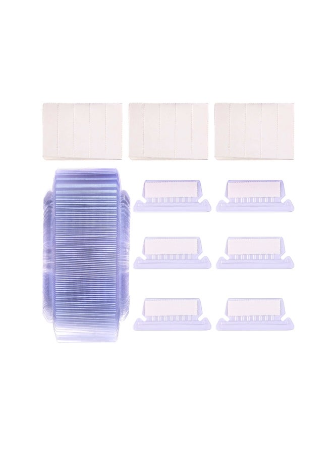 جوفيتيك لسان تعليق الحافظات وقسم الإدراج من 120 قطعة شفاف - Image 1