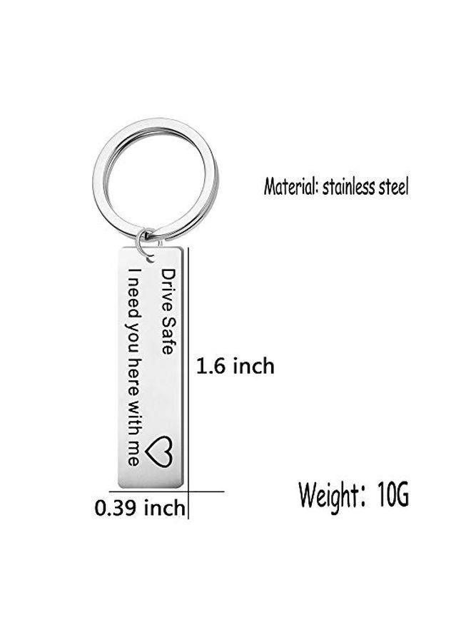 Drive Safe Keychain Silver/Black - v1552375804/N21871818A_2