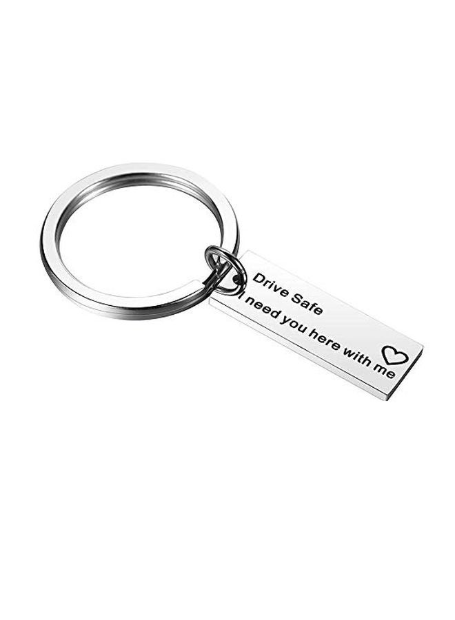 Drive Safe Keychain Silver/Black - v1552375845/N21871818A_1