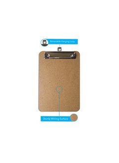 Office Solutions Direct 6-Piece Mini Clipboard Brown  - Image 3
