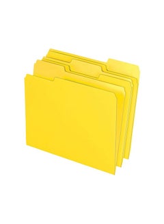 Staples 24-Piece Top-Tab File Folder Set Yellow  - Image 1