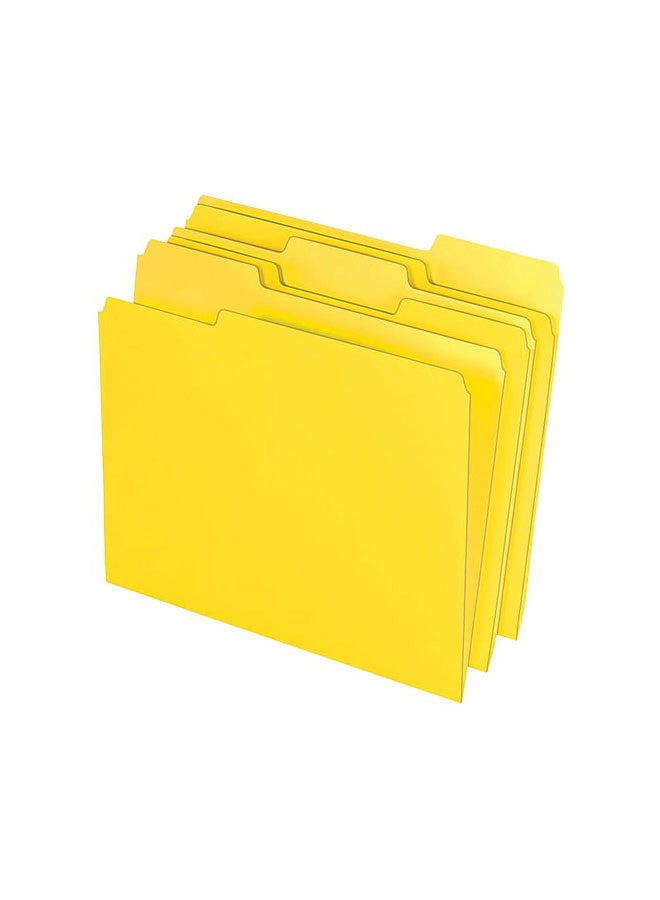 Staples - 24-Piece Top-Tab File Folder Set Yellow - Image 1