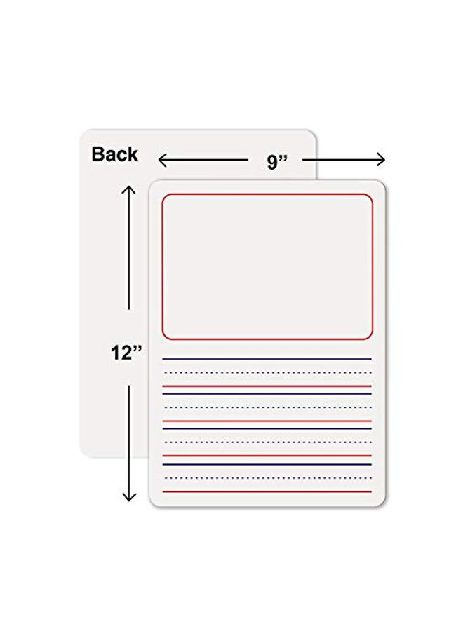 Scribbledo 10-Piece Dry Erase Picture Story Board Set Multicolour - Image 2