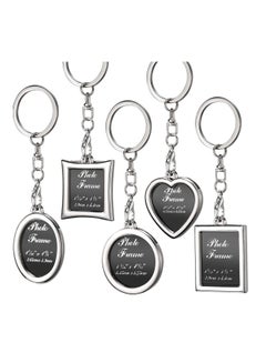 Tatuo 10-Piece Photo Frame Keychain Silver/Black  - Image 3