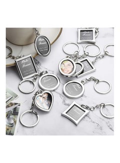 Tatuo 10-Piece Photo Frame Keychain Silver/Black  - Image 2