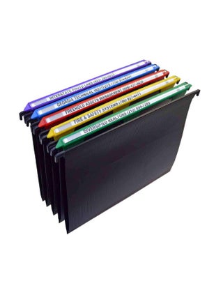 طقم حافظات ملفات قابلة للتعليق من 5 قطع متعدد الألوان - v1552376312/N21873047A_1