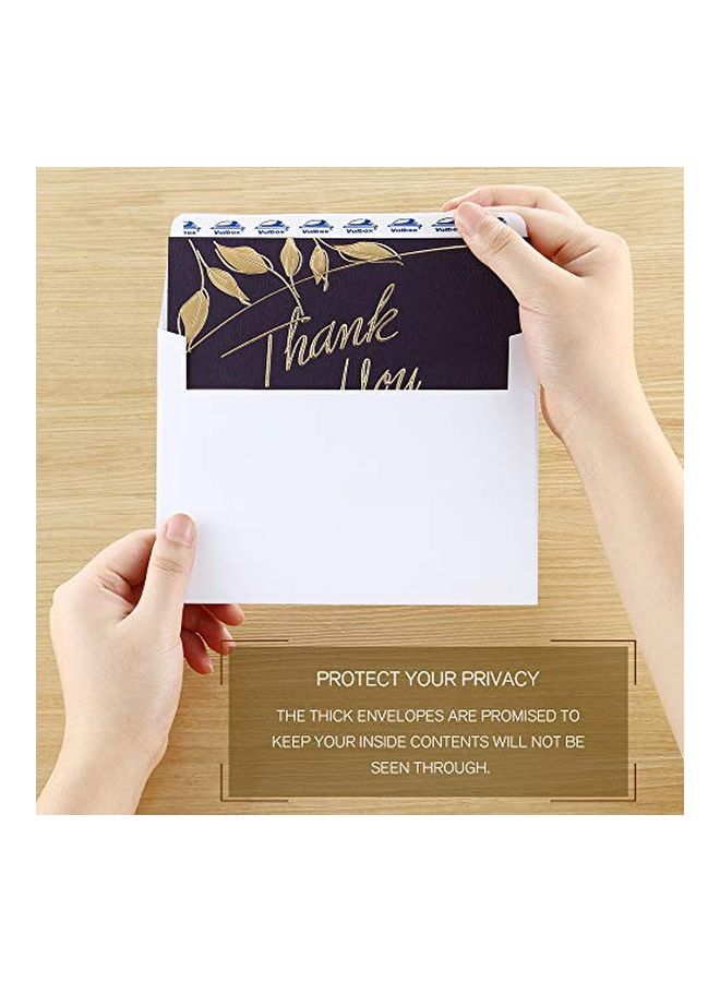ValBox 100-Piece A7 Invitation Envelopes Brown  - Image 3
