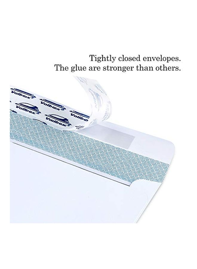 ValBox 500-Piece Double Window Envelope White - Image 4