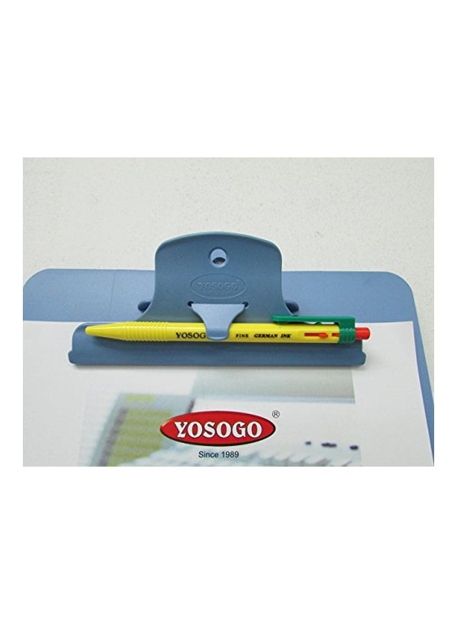Yosogo 2-Piece Clipboard With Pen Clip Set Purple/Green - Image 3