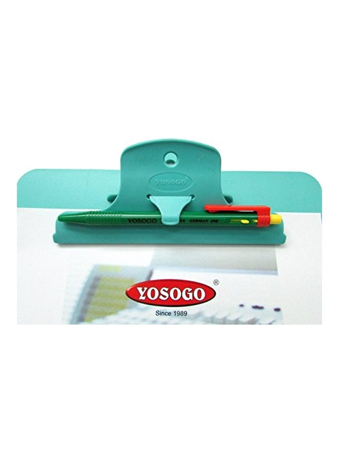 Yosogo 2-Piece Clipboard With Pen Clip Set Purple/Green - Image 2