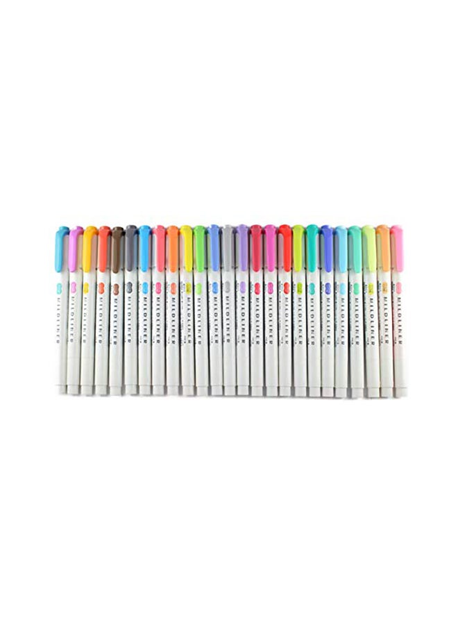 MILDLINER 25 Piece Zebra Highlighter Multicolour - Image 1